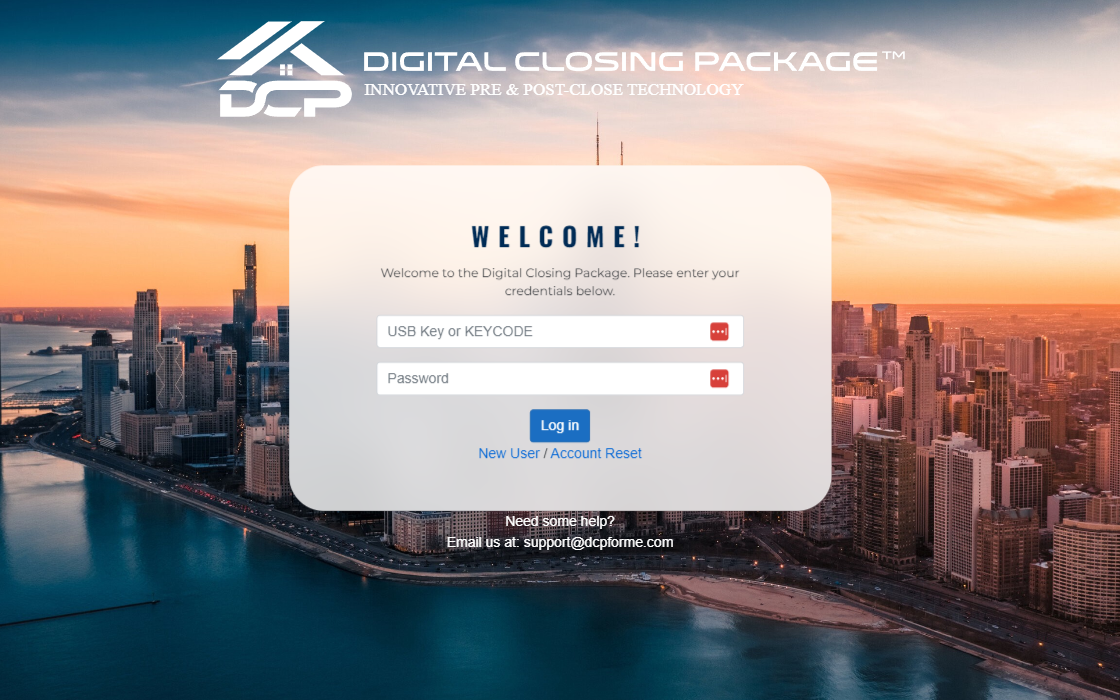 Digital Closing Package Client Portal